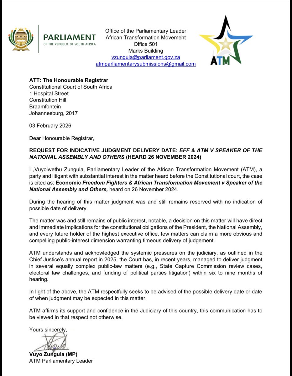 The Constitutional Court owes the country a very important judgment.

#ReleasePhalaPhalaJudgment