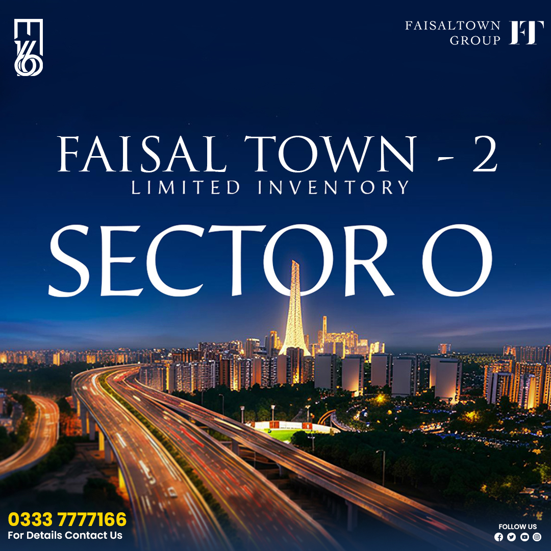 📷 Limited-Time Offer – Don’t Miss Out! 📷
Own a 5 Marla Residential Plot in Model Block, Sector O – Faisal Town at a special discounted price!
📷 Original Price: PKR 3,495,000
📷 Discounted Price: PKR 2,790,000
📷 For details &amp; booking: 0333-7777166
#FaisalTown #FaisalTownGroup
