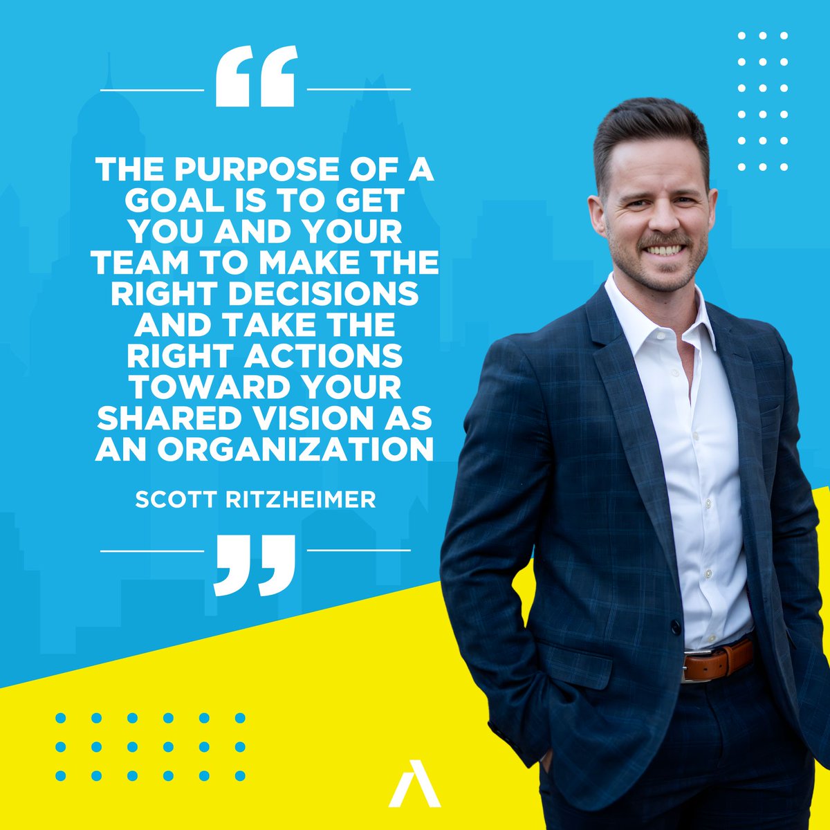 This quote from Scott Ritzheimer is fire 🔥🔥🔥

The purpose of a goal is to get you and your team to make the right decisions and take the right actions toward your shared vision as an organization. 

▶️ the whole episode at youtu.be/ojeCtZkdctM

#scalearchitects #coaching