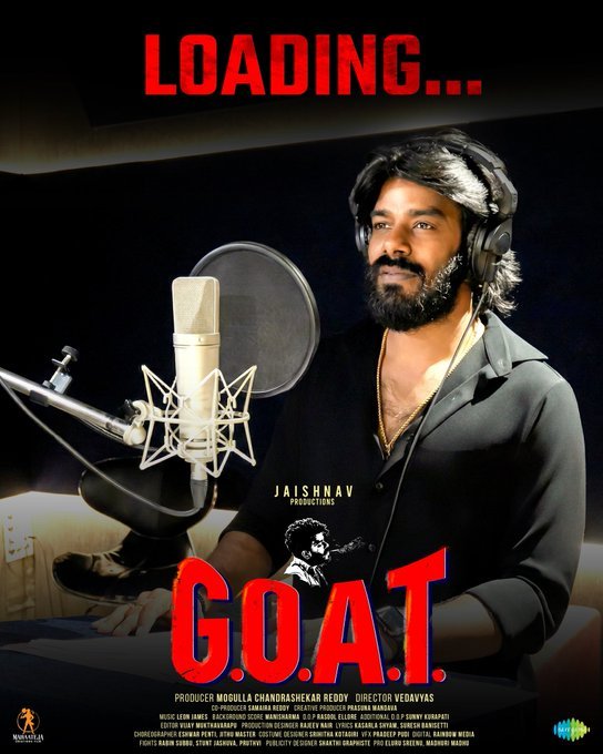 Sudheeranandh's tweet photo. Poster lo “LOADING…”
Fans lo “SCREAMING…”
Theatres lo “SHAKING…”
Endukante — dubbing complete ✅ #GOATTheMovie #SudheerAnand #GOATTrailer https://t.co/uhsAOkQDdZ