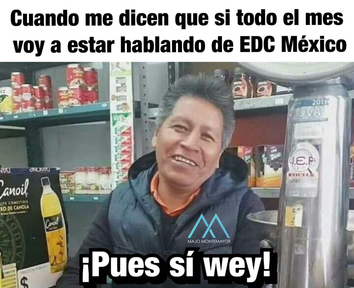 majomontemayor's tweet photo. Es lo que me mantiene motivado y cuerdo este mes 🤪😬
#EDCMX https://t.co/aZvA6Yn34o