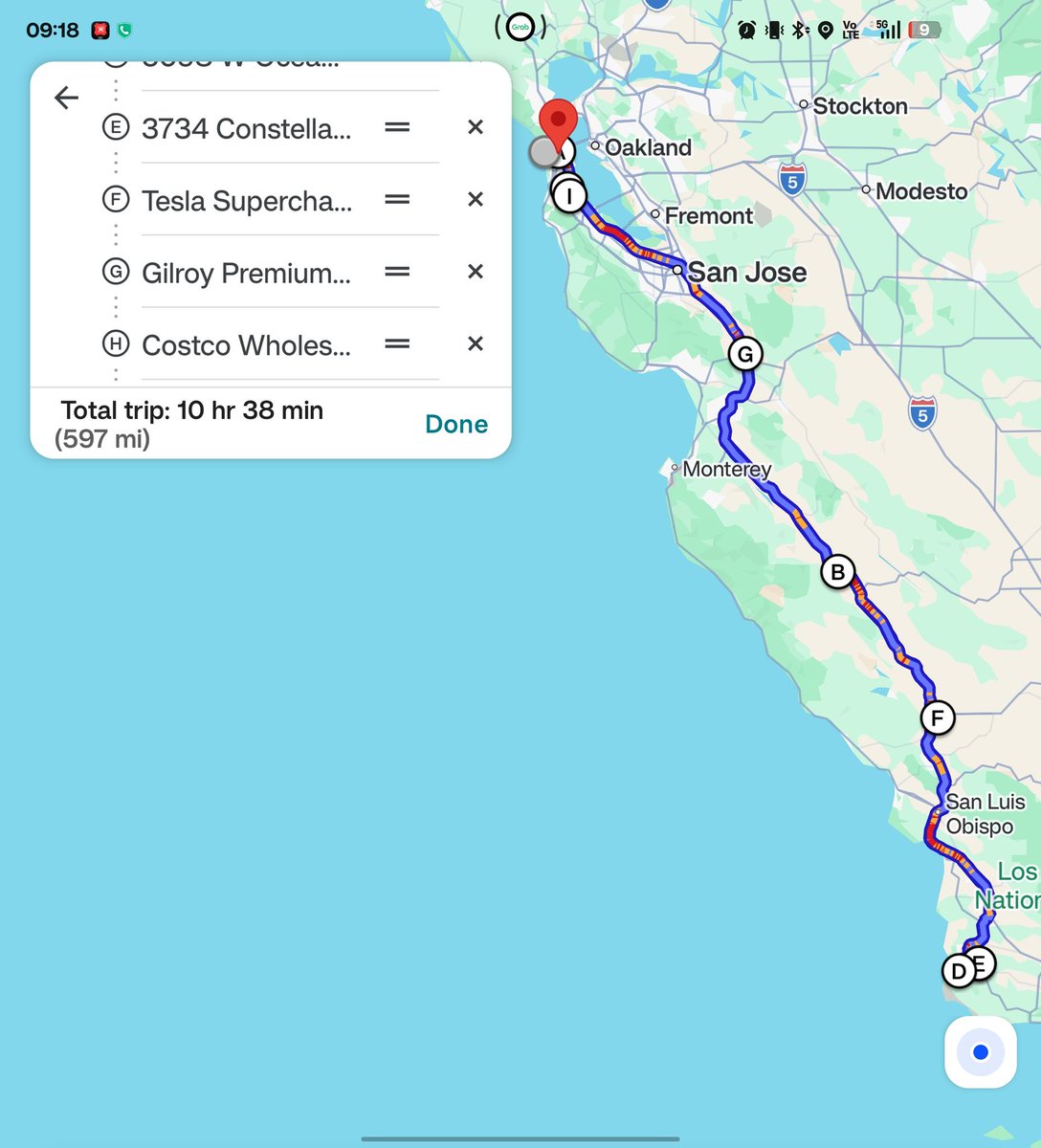 KennyChew18's tweet photo. @elonmusk I've tried Cybertruck and Grok and I go back.. Singapore. Ytd was our last day on California return holidays. To watch this memorable SpaceX Starlink launch event live, we FSD 597 miles round trip from San Fran to the junction between 13th St &amp; West Ocean Ave, then back to SFO. https://t.co/X91xpf3xZW