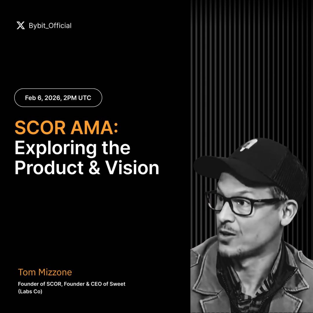 🎙️ Scor Protocol AMA, Exploring the Product &amp; Vision <a href="/SCORProtocol/">SCOR</a>.

Tune into our X Spaces AMA on Feb 6, 2026, 2PM UTC and complete some tasks to share a 250 USDT bonus prize pool!

Here’s how to join:
- Follow <a href="/SCORProtocol/">SCOR</a>, <a href="/Bybit_Learn/">Bybit_Learn</a>, <a href="/Alpha_Bybit/">Bybit Alpha</a> &amp; <a href="/Bybit_Official/">Bybit</a>
- ❤️