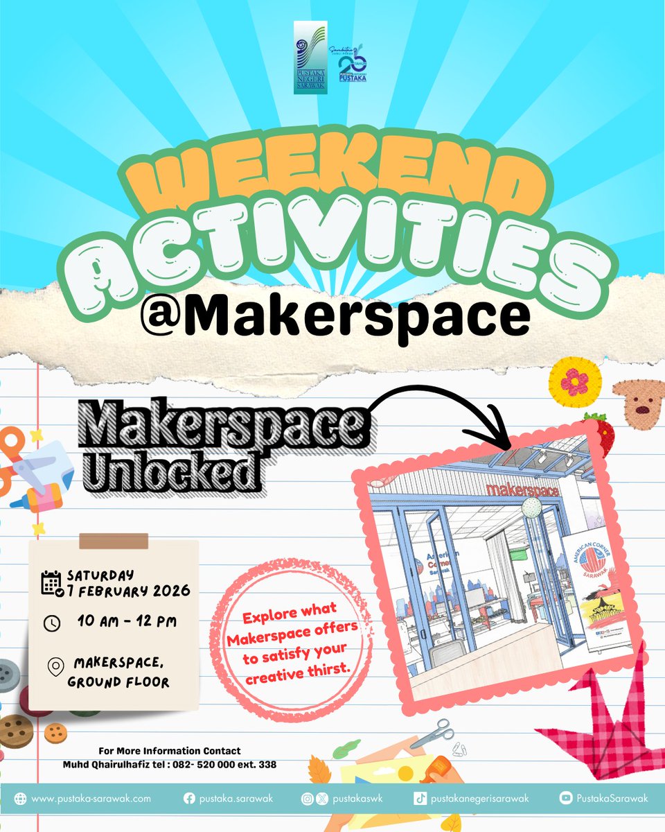 Makerspace Unlocked
Curious about what happens inside a Makerspace? This introductory session is your chance to find out.

facebook.com/share/p/1XFF2N…