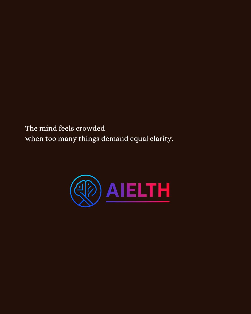 aielthcore20666's tweet image. Separation creates calm.

#ThinkWithAIELTH #deepthinking #quietachievers #mentalnoise #growthmindset