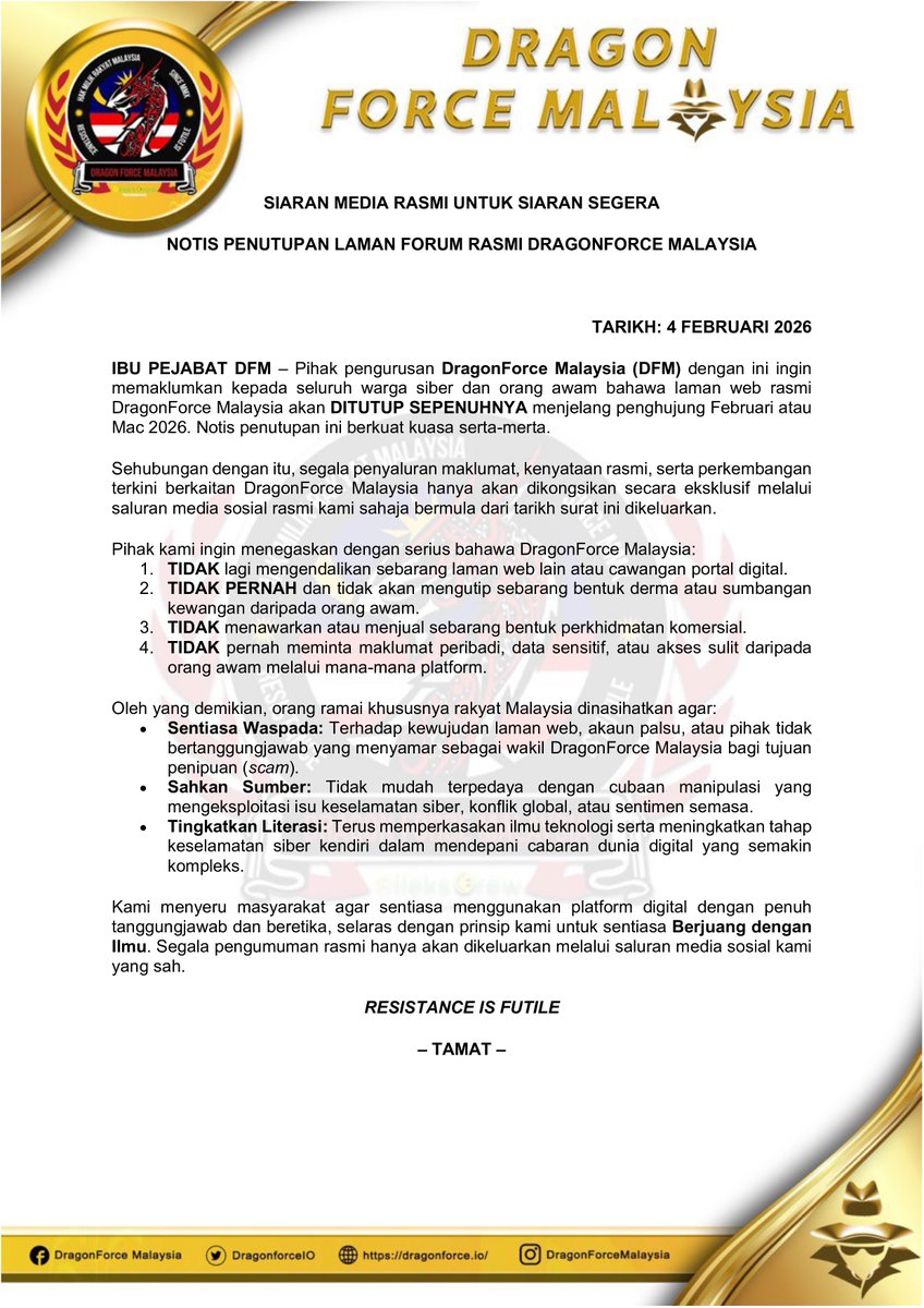 DragonForce Malaysia tweet media