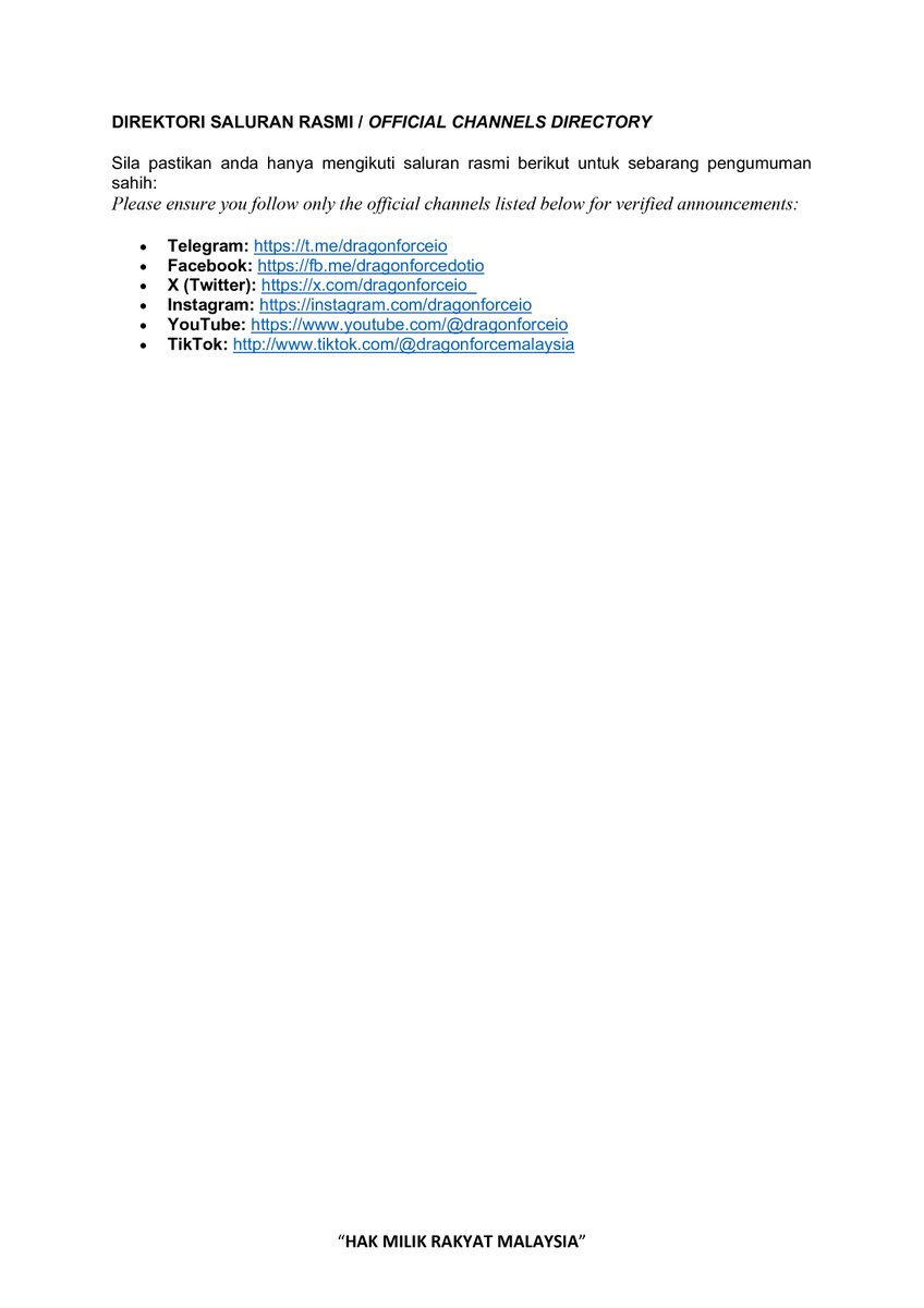 DragonForce Malaysia tweet media