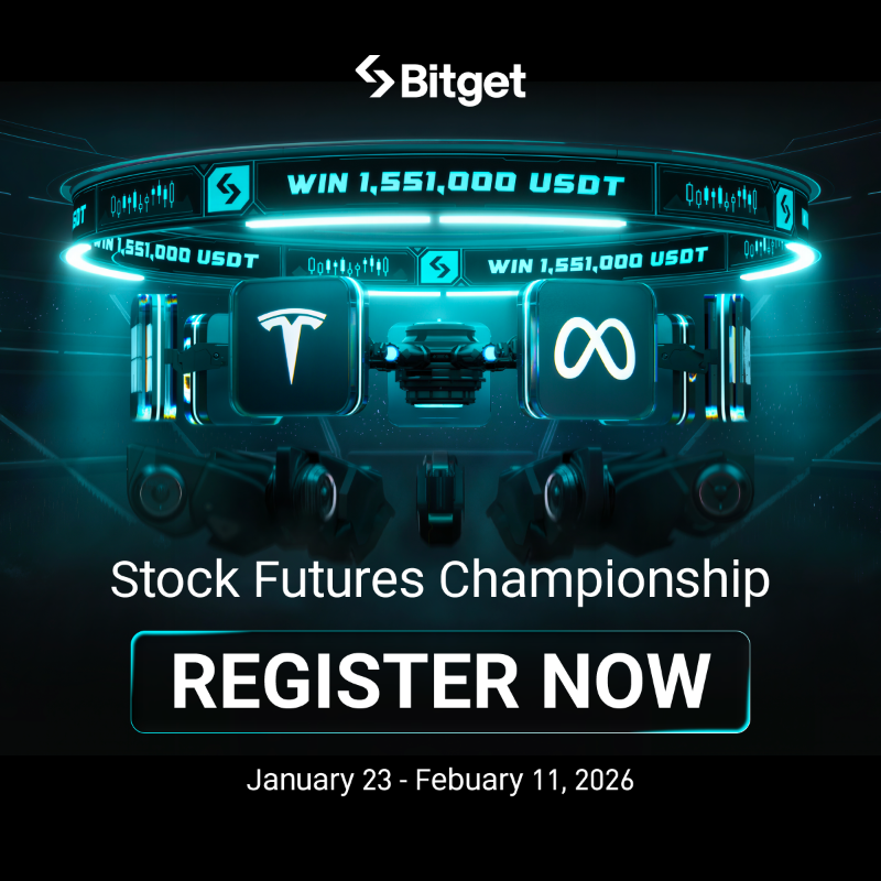 bitget's tweet photo. Only a few days left to win the $1,551,000 Prize Pool 🚨

Compete in the ultimate Stock Futures Championship trading competition and prove your trading skills. 

The clock is ticking! Don’t miss your chance to win big and climb to the top.

Join now.