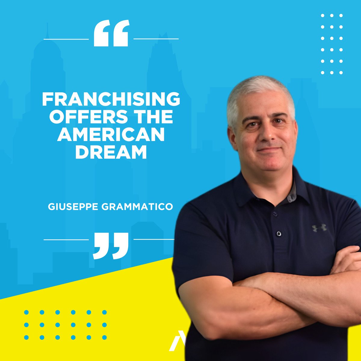 This quote from Giuseppe Grammatico is fire 🔥🔥🔥

Franchising offers the American dream. Thank you so much for being on the show! 

▶️ the whole episode at youtu.be/w8ZGeo9HmjI

#scalearchitects #coaching #consulting