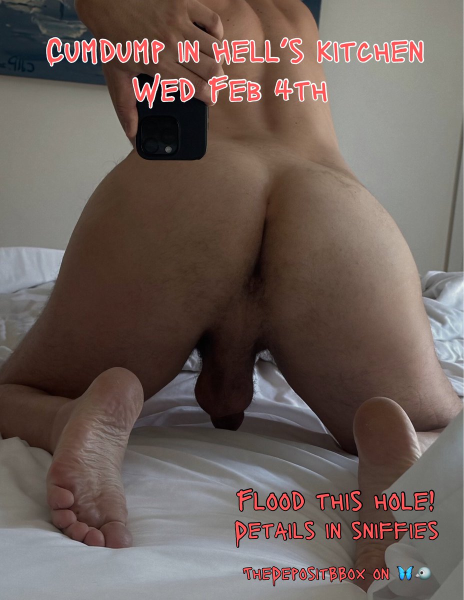 thedepositbbox's tweet photo. Wednesday night Feb 4th in Hell’s Kitchen. Nut in this creamy cumdump ass. @BestCumdumps @CumDumpClub https://t.co/sO7MOTno3N
