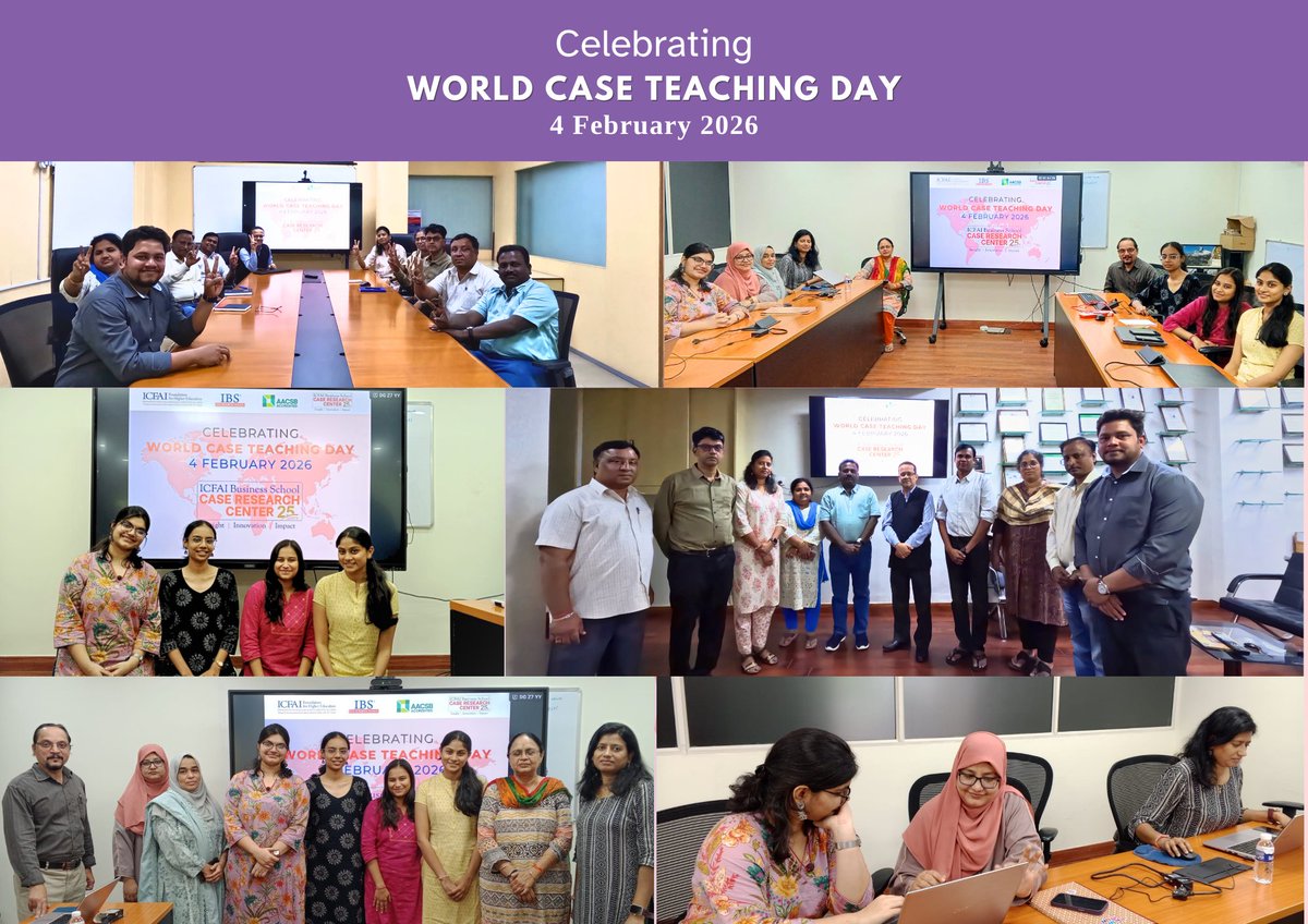 caseresearch's tweet photo. IBS Case Research Center Celebrates 4th February 2026
#WorldCaseTeachingDay
#caseteaching #casewriting #casemethod https://t.co/iDqLzb9jvU