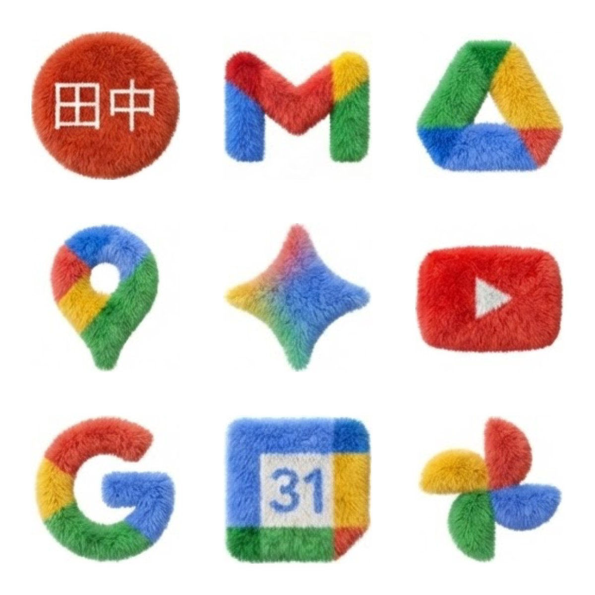 どれが好き？
Gemini でもこもこに🧸