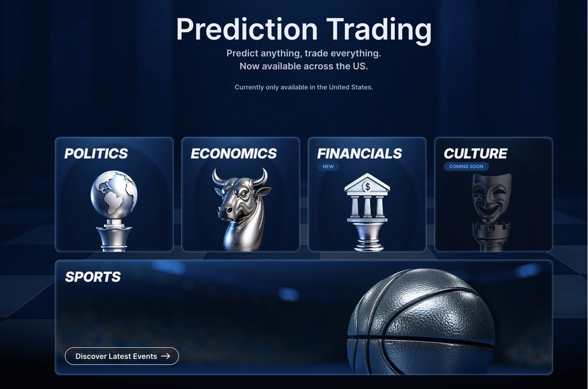 ldxcap's tweet photo. Timing matters.

https://t.co/kNynZu5GSl launches OG, a dedicated prediction markets platform, right before the Super Bowl.

After seeing 40× WoW growth in event contracts, the signal is clear: demand is exploding.

Prediction markets are entering the spotlight.

#Prediction #Crypto