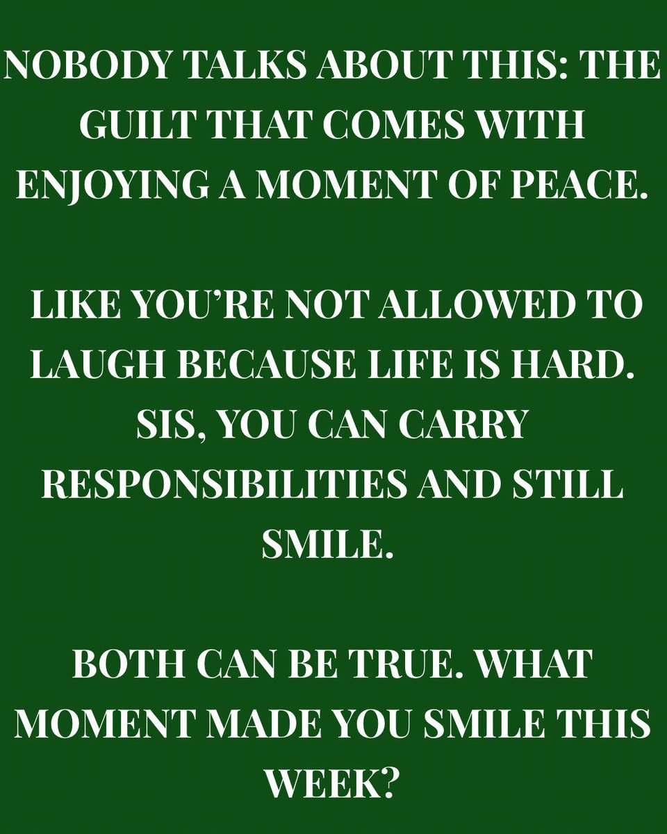 MSeedFoundation's tweet photo. We all know that guilt that can creep in when you try to enjoy a peaceful moment, like you’re not supposed to smile when life feels heavy. But remember, you can embrace your responsibilities and still find joy. What moment made you smile this week?

#MMSeedFoundation https://t.co/u6duwf7e3g