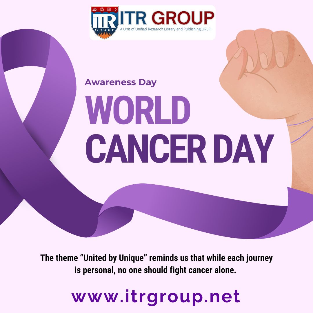 group_itr's tweet photo. 🌍 World Cancer Day 2026 🎗️

The theme #UnitedByUnique (2025–2027) reminds us that every cancer journey is personal—but no one should face it alone. Awareness, empathy, and action today can save lives tomorrow.

#itrgroup #WorldCancerDay #CancerAwareness #Cancer #Healthcare https://t.co/6QPxzMudLo