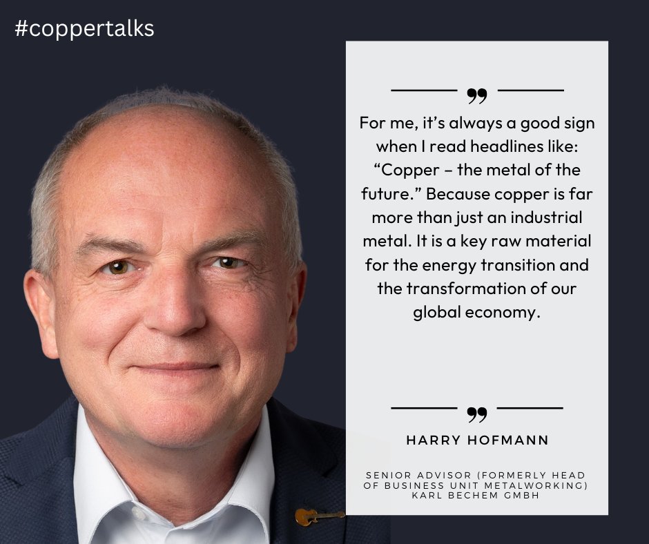 Copper: the metal of the future. 🚀
#coppertalks