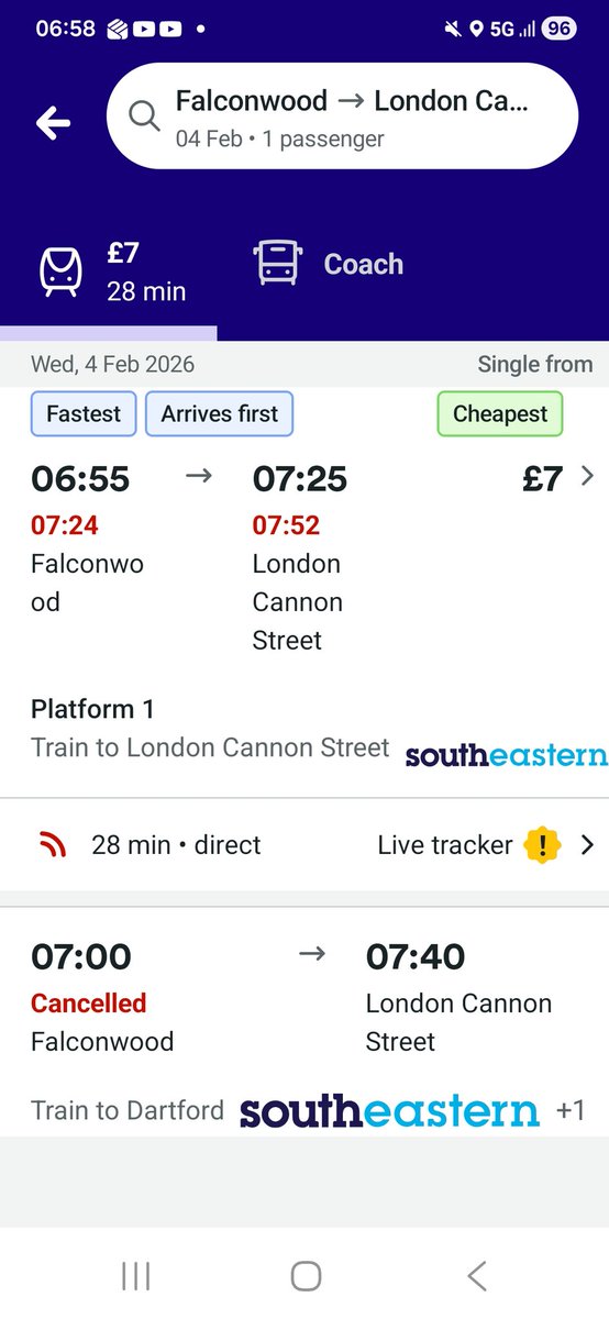 Del_CFC's tweet photo. @Se_Railway Yeah love getting up early to this news 🤬 https://t.co/h3PmFki0sb