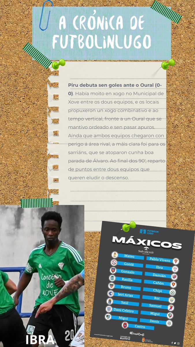 🗞️📝A crónica de <a href="/futbolinlugo/">Futbolinlugo</a> 

🙌🏻 Ibra , o 🪄Máxico da xornada

#forzaxove