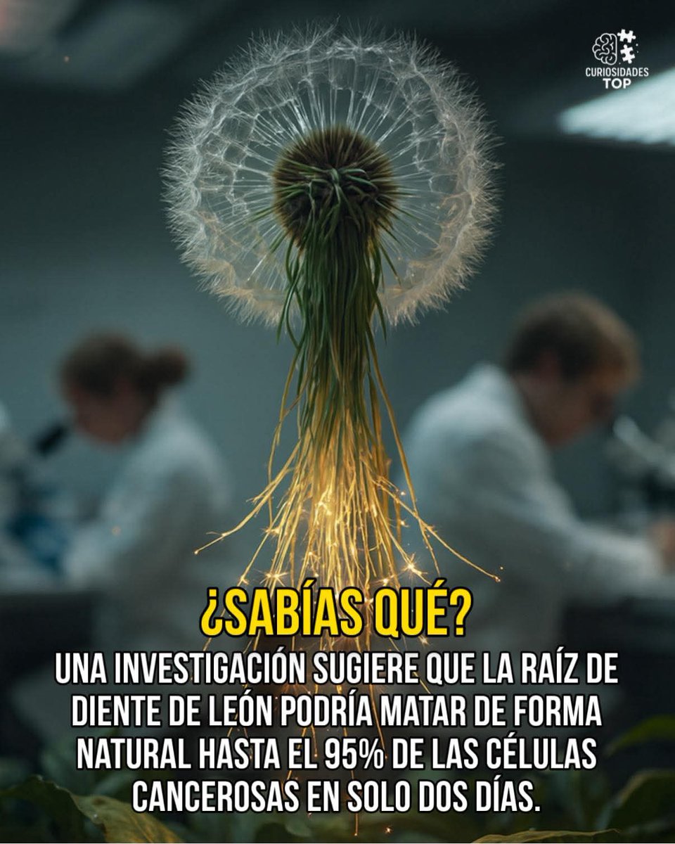 vibracosmos's tweet photo. La planta Diente de León no es una mala hierba como muchos creen. Las raíces del Diente de León en estudios científicos concluyen, que induce la muerte de ciertas células cancerosas mientras dejan, en gran medida, intactas a las células sanas; mientras que la quimio mata todo.. https://t.co/YfX9yHE89g
