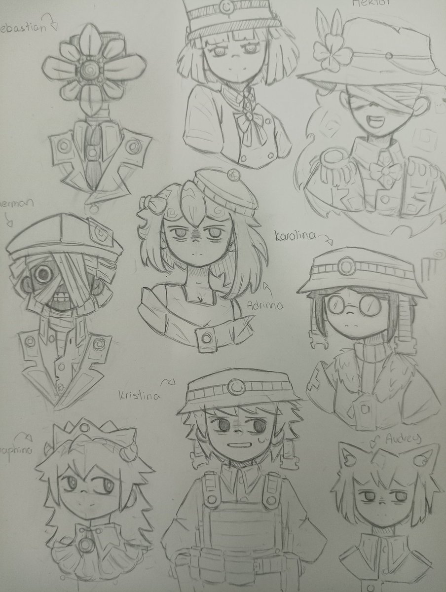 Proday2027's tweet photo. Redesigning each of my Ocs

#artwork  #ocart #traditionalart https://t.co/jbGjexRQ3C