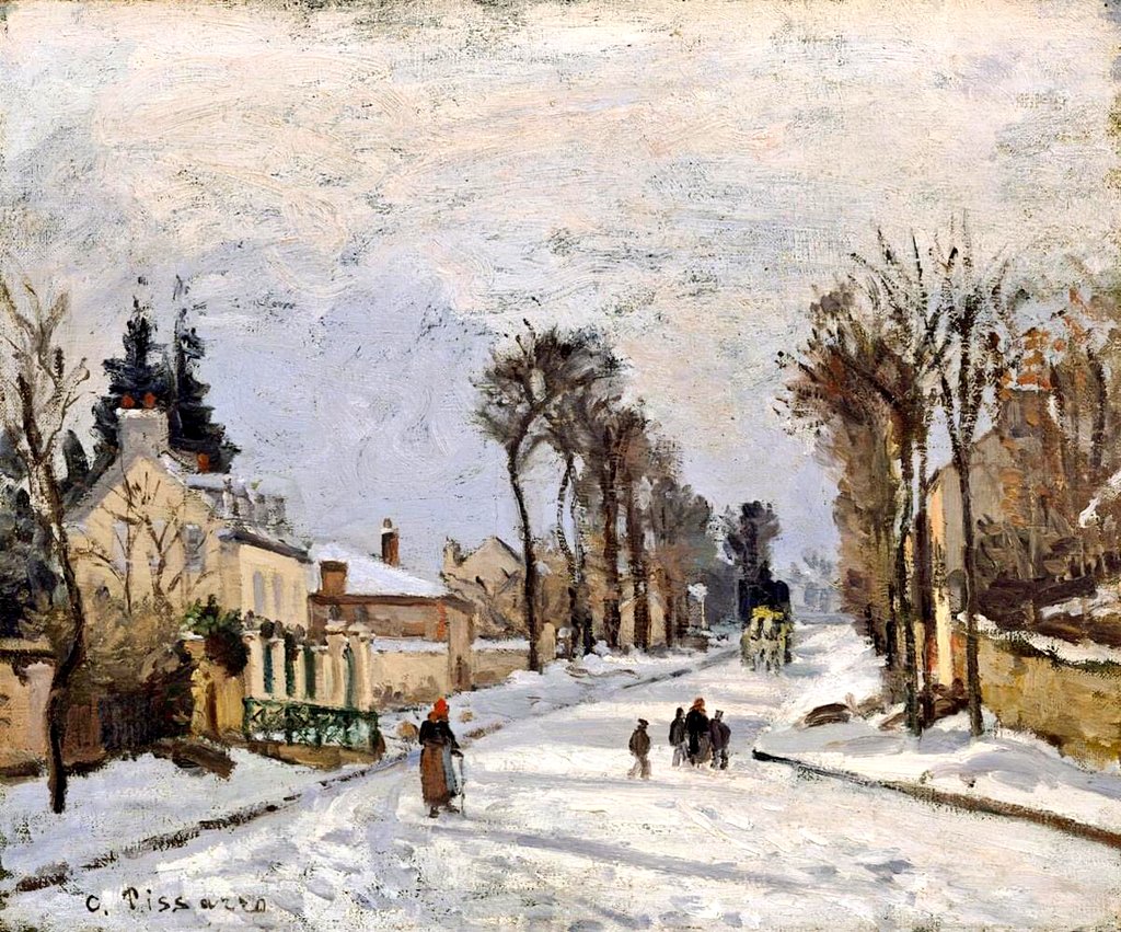 impression_ists's tweet photo. Snow by Pissarro https://t.co/wiv53PHc32