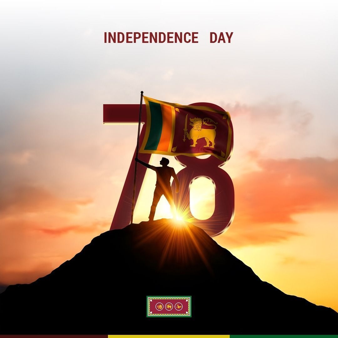 Happy Independence Day 🇱🇰

Celebrating 78 years of freedom and resilience.
May this day inspire unity, progress, and shared prosperity for all Sri Lankans.

#Srilanka #IndependenceDay