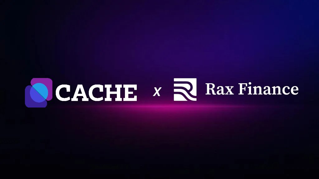 CacheWallet's tweet image. Partnership Announcement 📣 

@CacheWallet  × @RaxFinance 

Cache Wallet is partnering with RAX Finance, a decentralized finance protocol focused on optimized yield strategies, liquidity solutions, and accessible DeFi products for users across multiple networks.

By combining RAX…