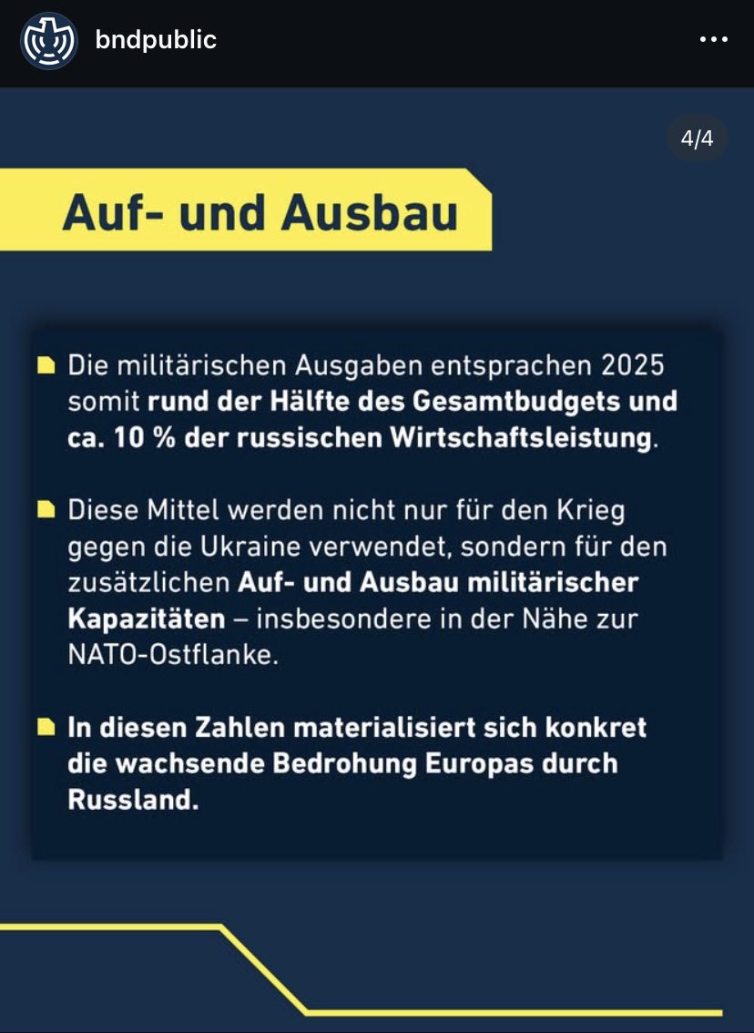 FlorianFlade's tweet image. Neue Info-Offensive? Bei Instagram veröffentlicht der #BND eine Analyse zu russischen Militärausgaben. Bislang wurde Social Media eher zur Personalgewinnung eingesetzt. | #Spionage #Russland #Militär