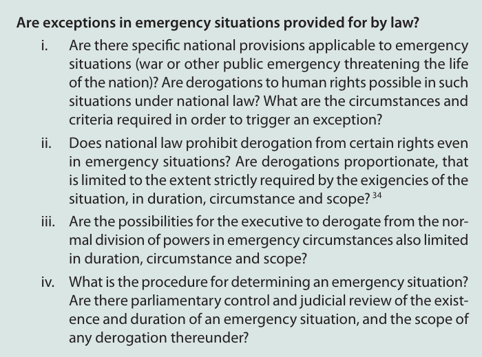 ⚖️ Does your country respect the rule of law? 

The Venice Commission has created a Rule of Law Checklist to help you answer that question--for your country and any other in the world.

Full text here: venice.coe.int/images/SITE%20…