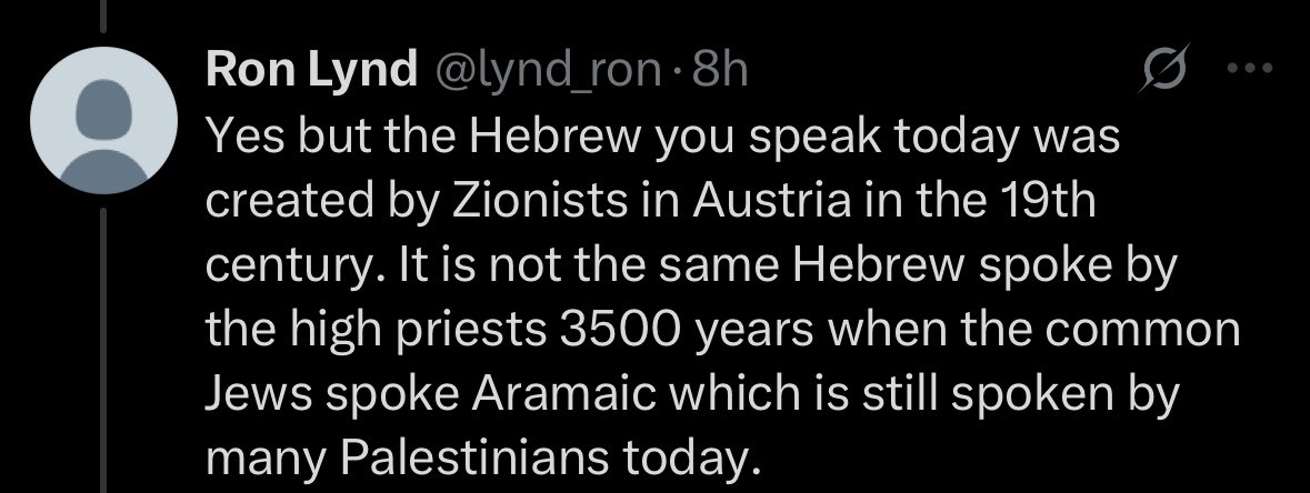 Bad Arabic and Hebrew Takes tweet media
