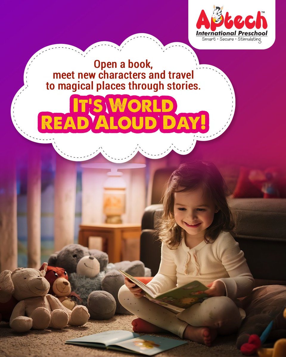 Stories are best when shared aloud! Every story shared aloud makes learning joyful and fun. Children meet new characters, learn new words, and imagine wonderful worlds. This #WorldReadAloudDay, let’s celebrate the magic of reading aloud with our little ones.

#AptechInternational
