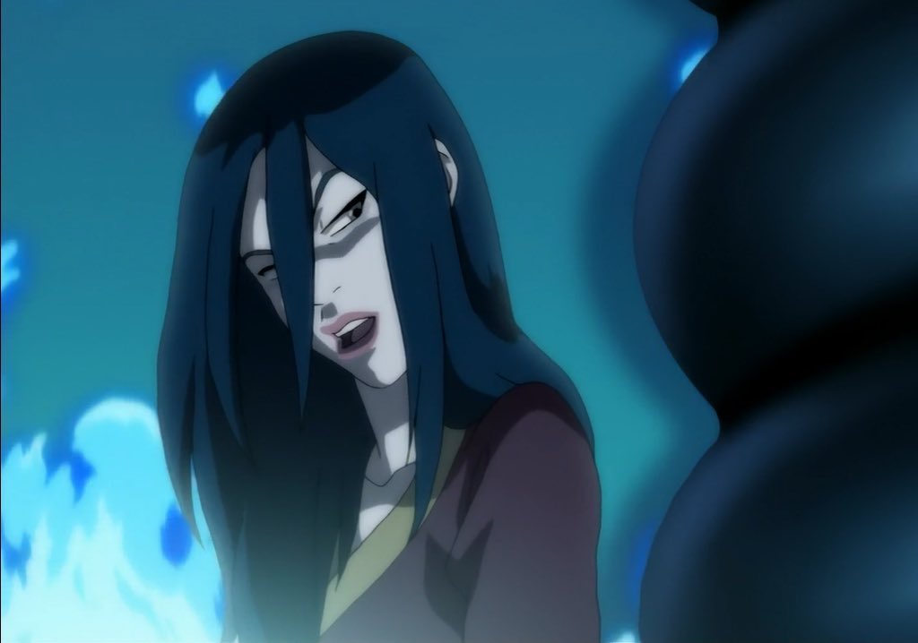 Azula en el Trono de fuego Azul es el aura personificada.