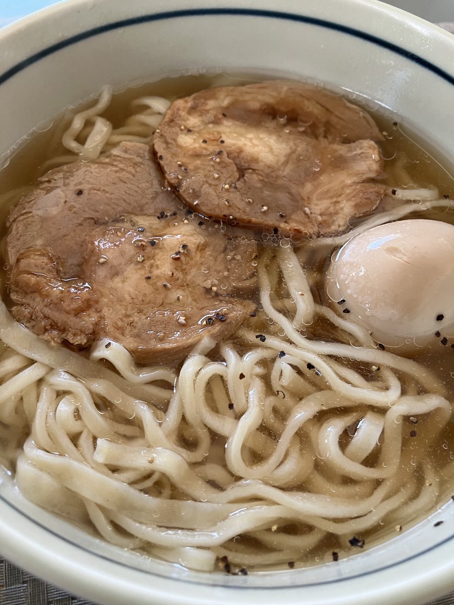 今日の朝飯は佐野ラーメンでした