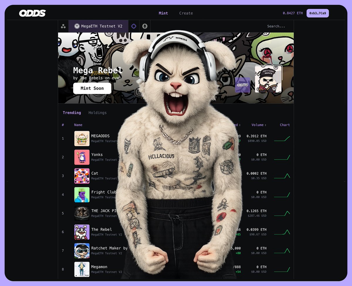 GM! So many collections already launched on the Odds testnet! But we’re not stopping here — we’re just getting started!

If you haven’t tried the Creator Studio on <a href="/oddslaunchpad/">Odds 🪄</a> yet, now’s the time. I highly recommend jumping in and starting to create a collection.

🎨