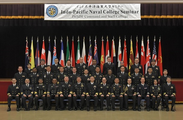 jmsdf_msc's tweet photo. ＃MCSC kicked off the 29th Indo-Pacific Naval College Seminar. #JMSDF will deepen friendship and mutual understanding with participating countries. For more information, please visit our website.
#MODJAPAN #JMSDF #FOIP
https://t.co/SRprdG9Vyx https://t.co/kOwjv6n8Vs