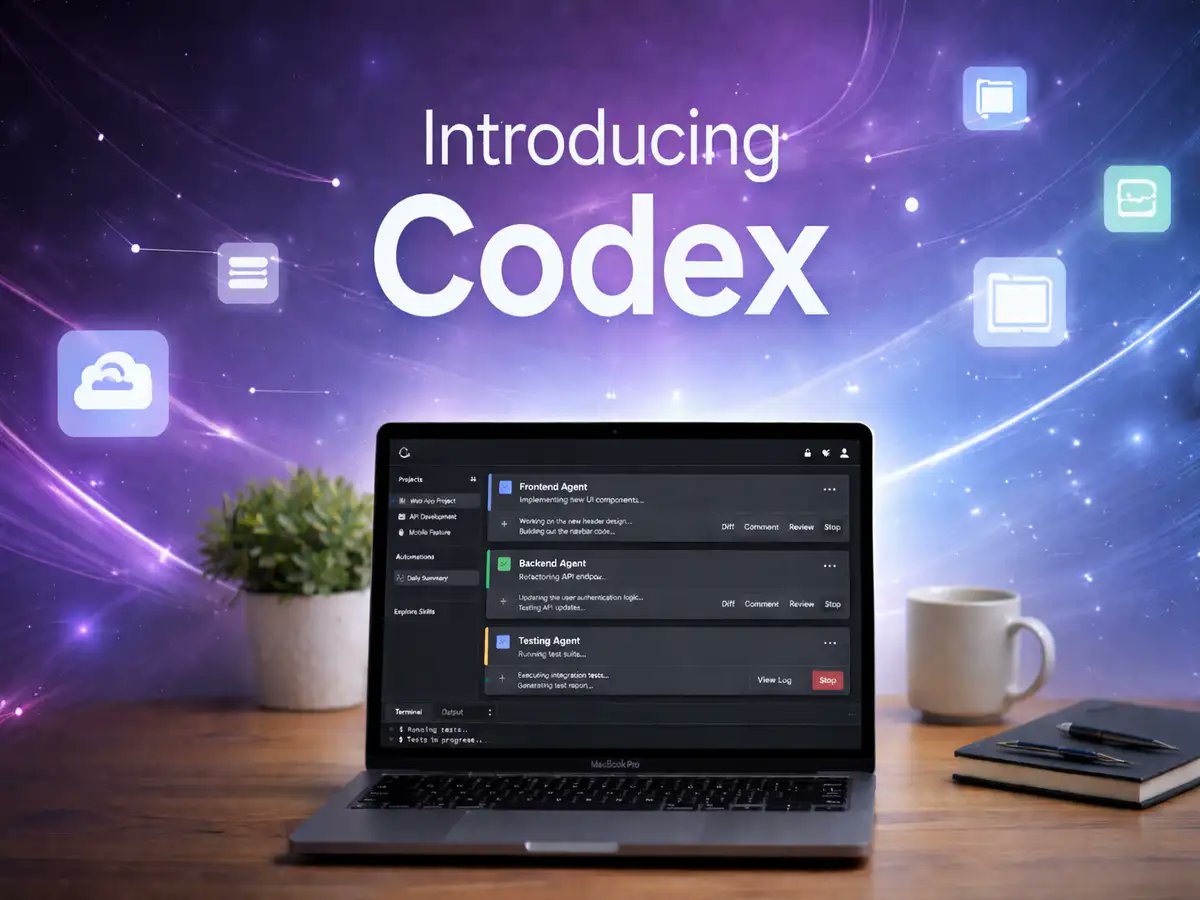 atomleap_ai's tweet photo. The new Codex app gives developers a centralized AI command center.

https://t.co/XcwWAFFc9P

#OpenAI #Codex #AIcoding #DeveloperTools #AIAgents #ProductivityTools #SoftwareDevelopment #AIWorkspace #CodingApp #DigitalTransformation https://t.co/U3EfNcszsM