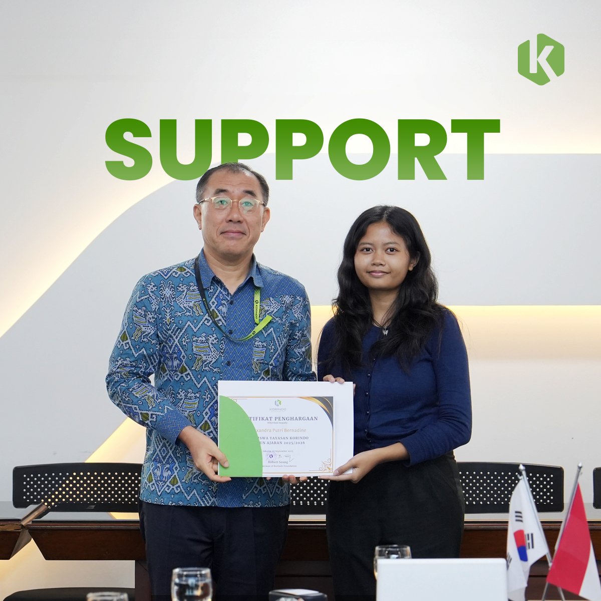 At the Korindo Foundation, we believe that every overachiever deserves unwavering support to keep reaching higher. Our commitment is to nurture a generation of bright, competitive talents, empowering them to chase their dreams and shape a brighter future for all. For further