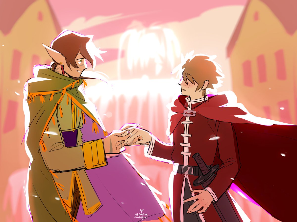 sadagiosx's tweet photo. "one day, it'll be as if i never left. 
make sure i remember."

#scarian elf x reincarnated hero au (1/3) https://t.co/0ONJCaTHrL