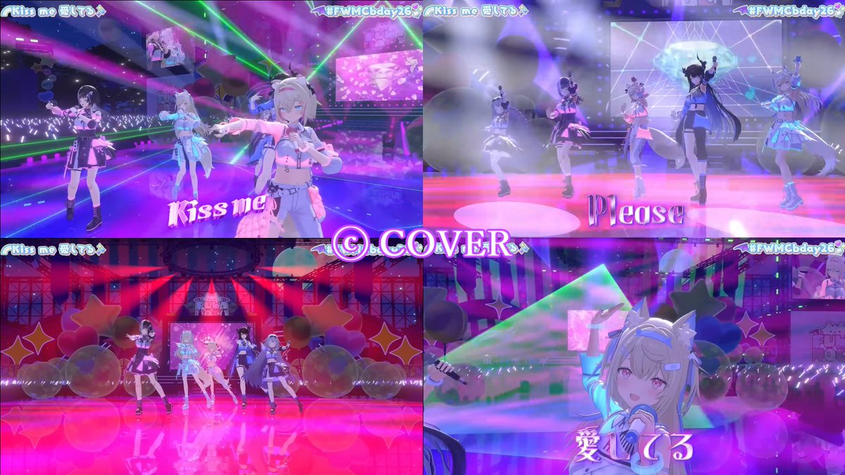 sp_ammra's tweet photo. 【works】
【3D LIVE CONCERT 生誕ライブ】FUWAMOCO wacha wacha birthday festival 🎂🐾 【#FWMCbday26】
Kiss me 愛してるの歌詞演出と背景映像を担当させていただきました。
お誕生日おめでとうございます!
Direction
U(#Niju_yuu173)
D2taiL(#d2tail)
ぺたぺた(#petapeta_05) https://t.co/sVfBP58LYg