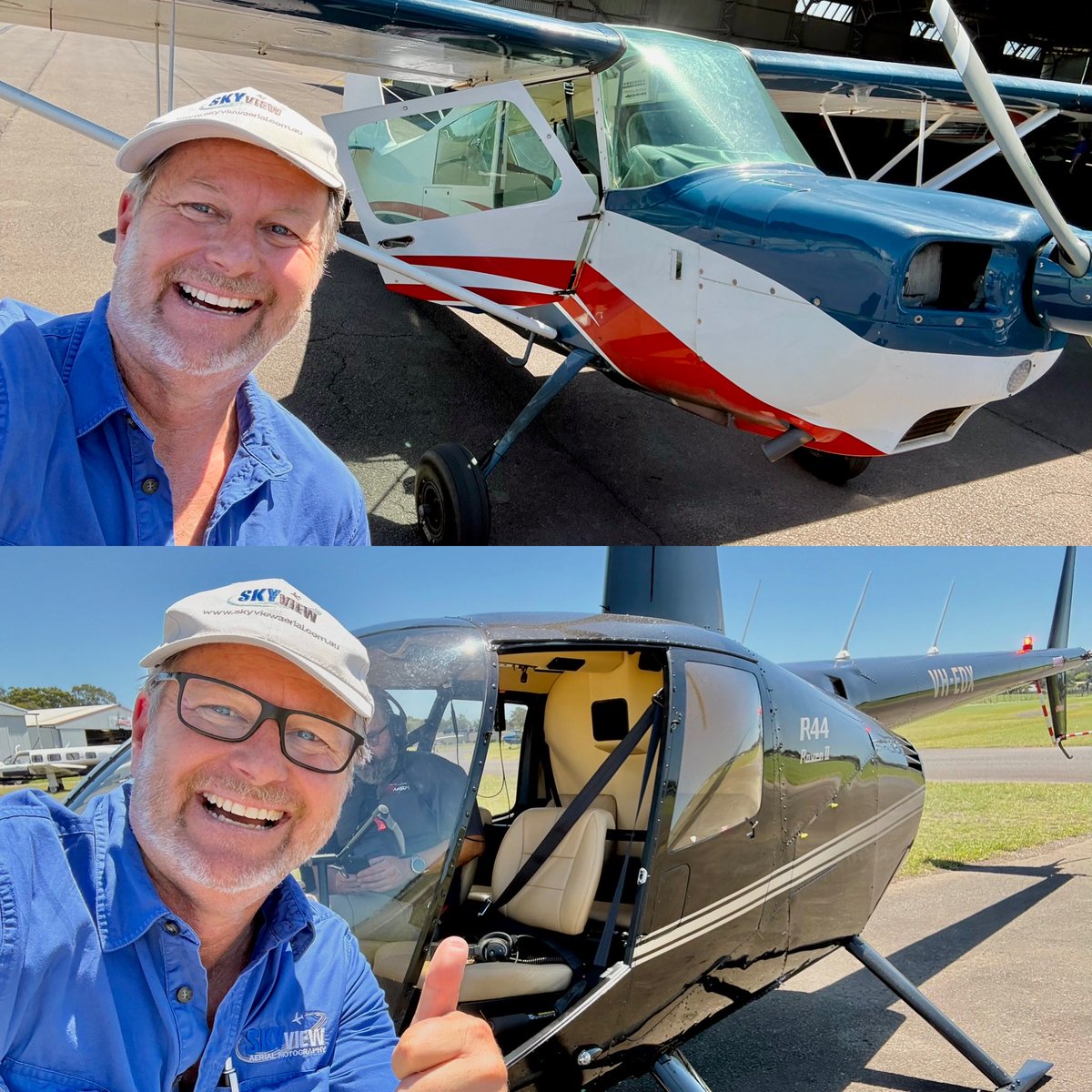 SKYview_Aerial's tweet photo. #skyviewaerial out doing #aerialphotography not just in #chopper, but also #plane for #nswconstruction. How was your day at work? #notadrone #multiskilling https://t.co/wM4GEzjQZS