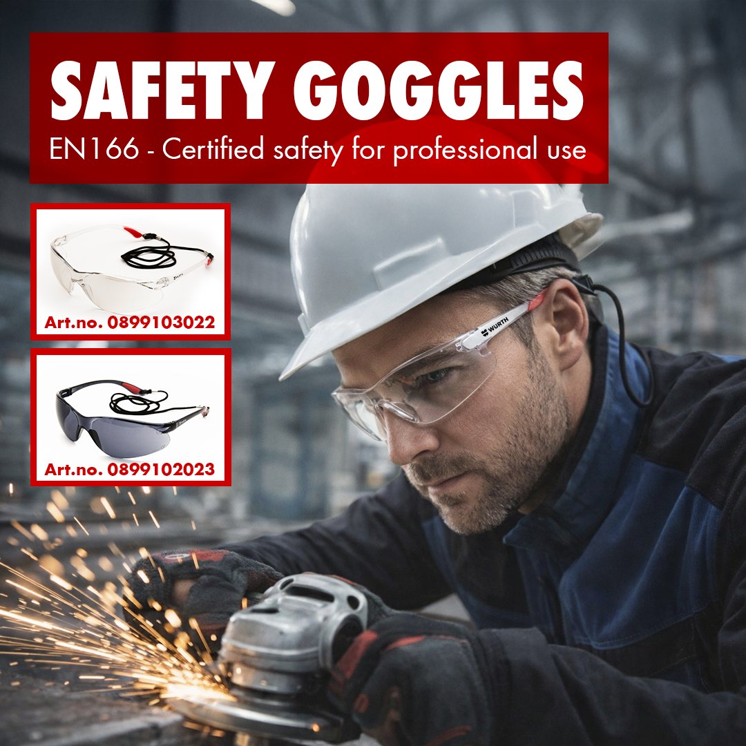 Würth Safety Goggles: Advanced eye protection designed for full day comfort and professional safety

Explore Now: wurth.ae/uae/pages/safe…

#Würth #Würthproducts #Products #Quality #WürthGulf #BuiltforProfessionals #WürthApp #BuyOnline #SafetyGlasses #PPE #WürthPPE #SafetyGoggles