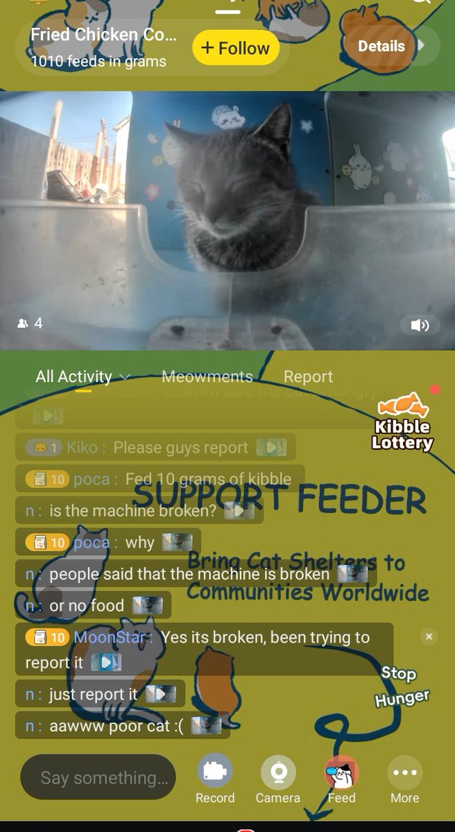 drewterm's tweet image. Poor catto :(
The machine is broken. She waited until she fell asleep 😭