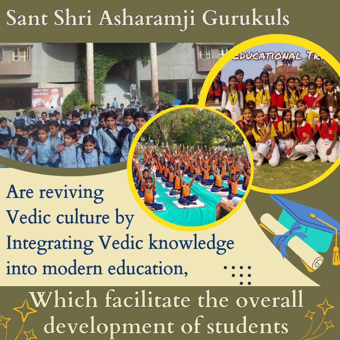 Education in India is incomplete without the Gurukul system. Through Samagra Shiksha Paddhati, Sant Shri Asharamji Bapu brings back this sacred tradition to build character, wisdom, and balance in life.
#Gurukul #ValueEducation
