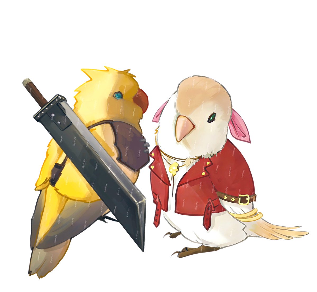 Hey 👋🏻 Lovebird 🦜🦜

#FF7 #clerith #クラエア #lovebird