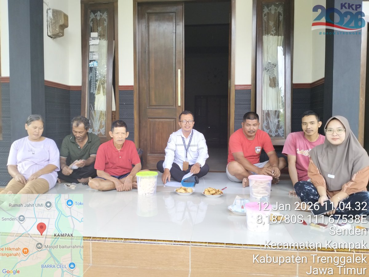 ibnu_m3's tweet photo. Senin (12/01/2026), Ibnu Mas'ud,S.Pi, Luhkan Kab. Trenggalek. Pertemuan rutin dan pembinaan kelompok di Poklahsar Mina Merta Ds. Senden Kec. Kampak.
#GiatLuhkanSatminkalBwi https://t.co/Pvo0nhPXsk