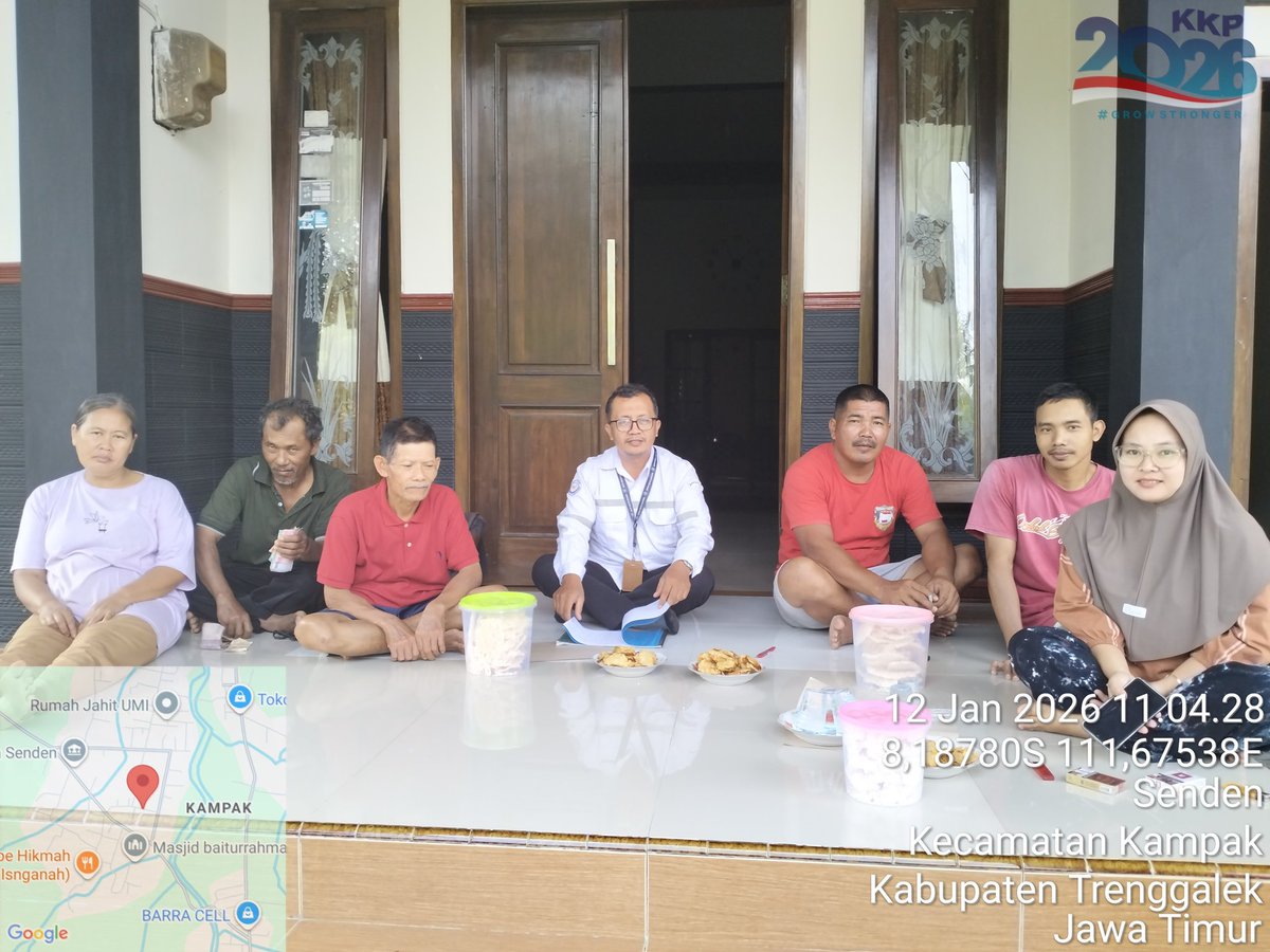 ibnu_m3's tweet photo. Senin (12/01/2026), Ibnu Mas'ud,S.Pi, Luhkan Kab. Trenggalek. Pertemuan rutin dan pembinaan kelompok di Poklahsar Mina Merta Ds. Senden Kec. Kampak.
#GiatLuhkanSatminkalBwi https://t.co/Pvo0nhPXsk