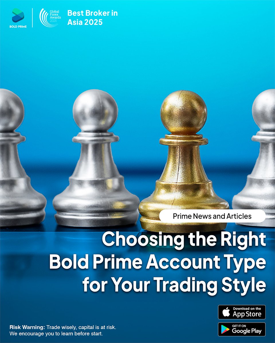 BoldPrime's tweet photo. Your trading style defines your strategy.
Your account should support it.
Learn how to choose the right Bold Prime account type:
π https://t.co/vOogt541eE
Trade Smart, Trade Bold Prime
#BoldPrime #TradingStrategy #AccountType #TradeSmart #MarketAwareness https://t.co/H05OrgbQus