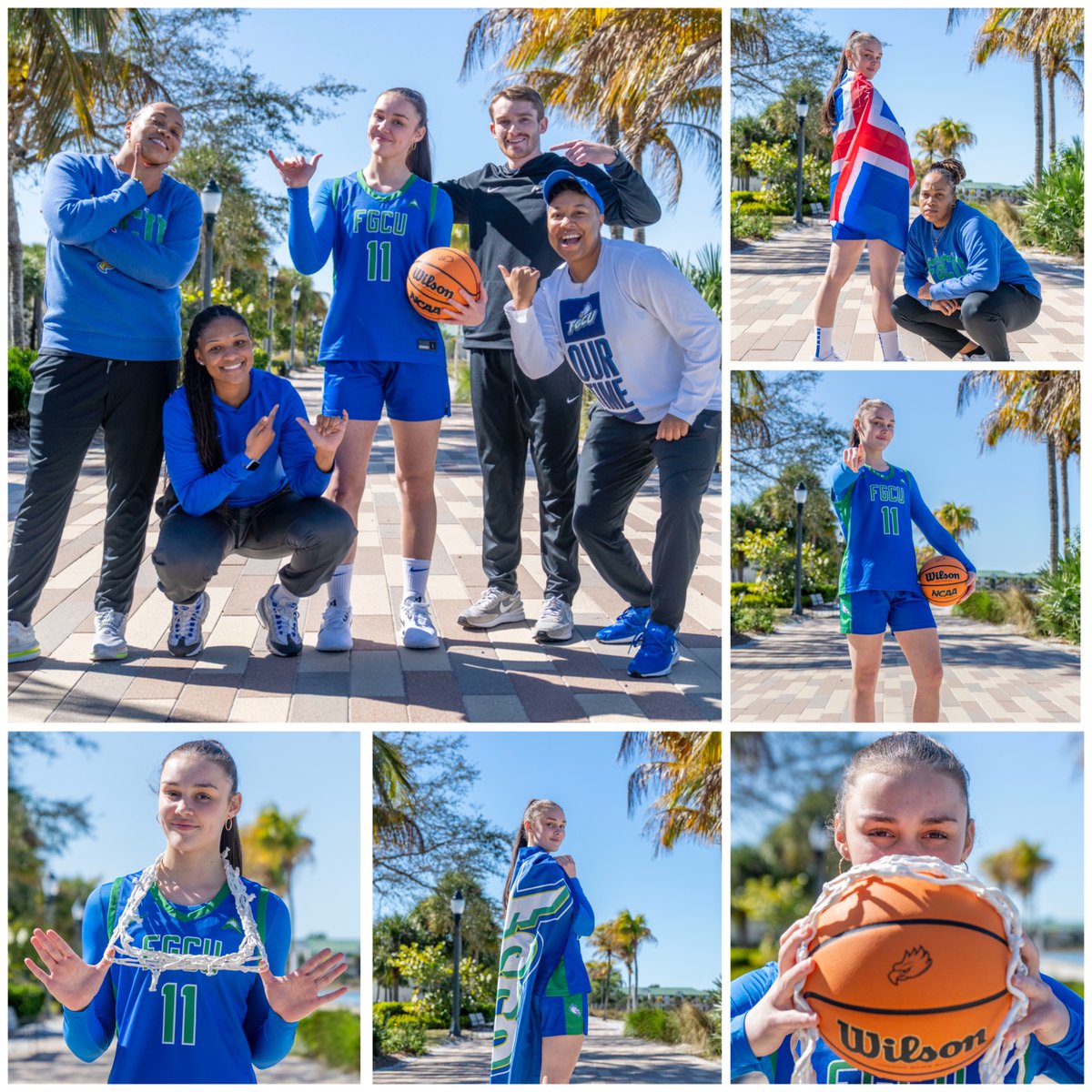 HuldaMariaA11's tweet photo. My first official visit @FGCU_WBB 

Coaching staff treated me and my parents as royalty 💚 so grateful how you took care of us.

Been busy last 2 days but awesome experience to see and get to know staff and players 🏀

Last day of visit tomorrow before we fly back home to Iceland 🇮🇸 

Thanks to 
@Raina15 
@willmcintire13 
@Janelle_Silver 
@sydkid2 

@exoduseurope 
@YohannaAraya