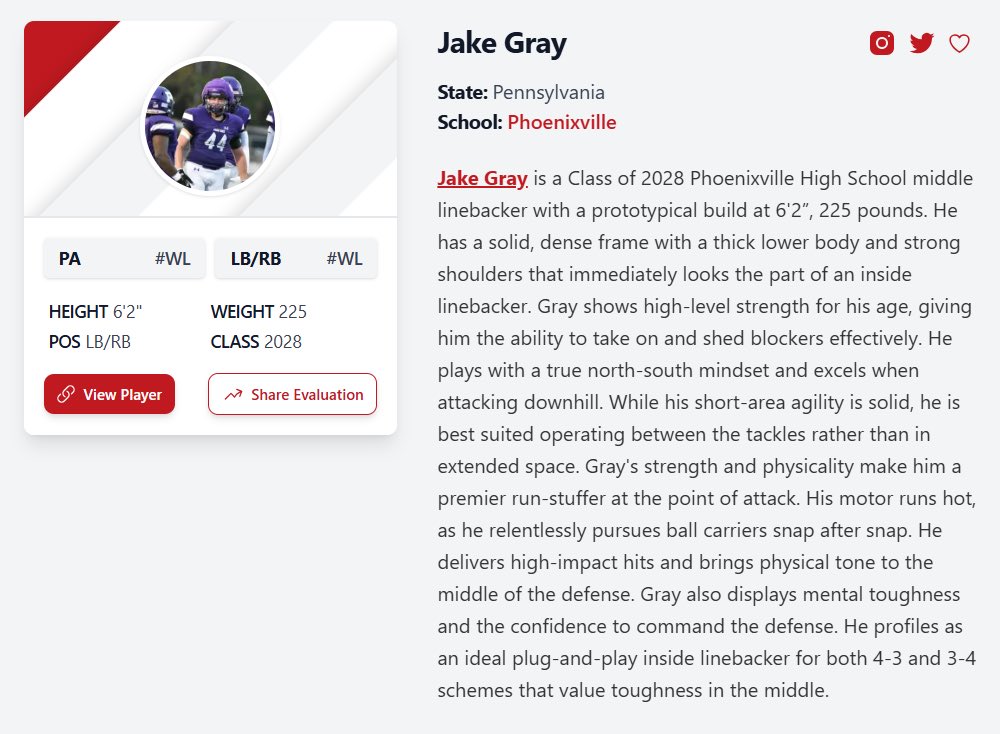 Thank you <a href="/Coach_Josey/">Coach Josey</a> for the write up.<a href="/PrepRedzonePA/">Prep Redzone Pennsylvania</a> <a href="/PRZVicCastillo/">VicCastilloPRZ</a>