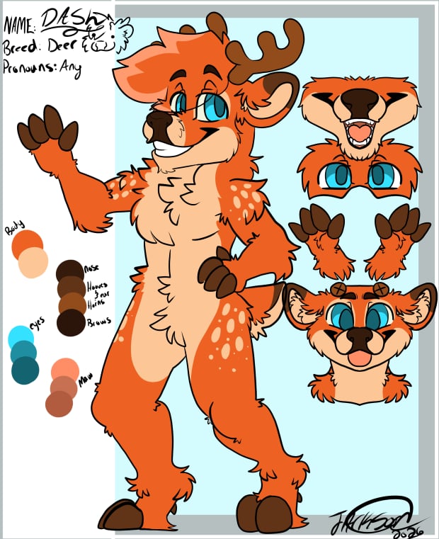 HeyyItsDash's tweet photo. Thanks to @Jacksonthedogge for this amazing reference it means alot to finally have real art of Dash https://t.co/kwlH0S06A0